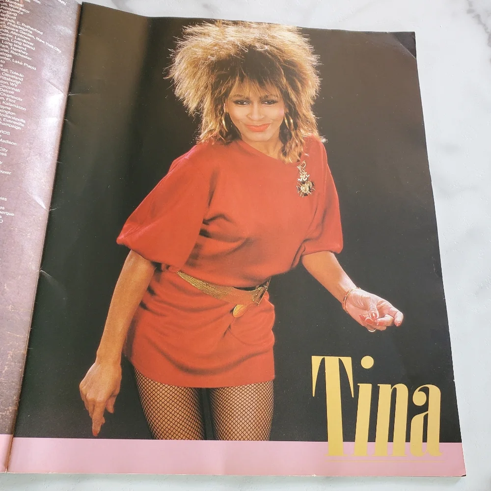 Tina Turner Private Dancer 1985 Concert Tour Program Book